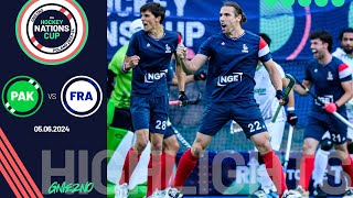 FIH Hockey Mens Nations Cup 202324  Match 14 Highlights  Pakistan vs France [upl. by Sivrahc]