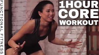 1 Hour Core Workout Routine with Rebecca Kennedy  Functional Fitness [upl. by Papotto]