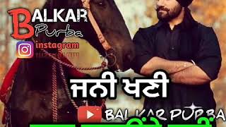 Zindabaad Yaarian💪Whatsapp StatusAmmy VirkVideo By Balkar Purba2k18👌 [upl. by Eimas698]