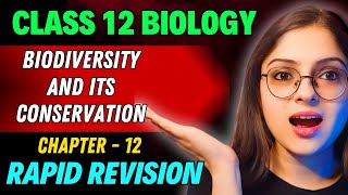 Biodiversity and Its Conservation Rapid Revision 🔥 Full Revision in 30 Min  Class 12 Boards 2024 [upl. by Agnew]