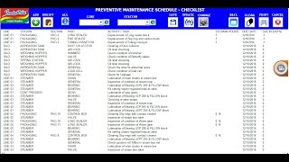 Preventive Maintenance System using Excel VBA Automation [upl. by Yatnuhs]