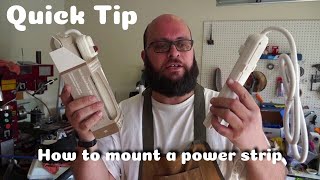 Quick TipHow to Mount a Power Strip [upl. by Douglass]