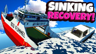 SINKING SHIP SURVIVAL Turns to Underwater Recovery in Stormworks Multiplayer [upl. by Menken]