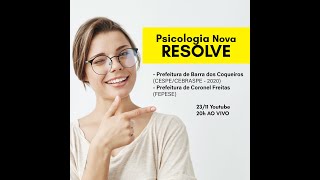 Psicologia Nova Resolve CESPE CEBRASPE FEPESE [upl. by Hgielram]