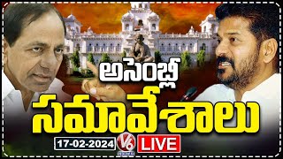 LIVE  Telangana Assembly Sessions 2024  Day8  V6 News [upl. by Gnouhk246]