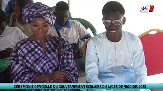 INTÉGRALES CÉRÉMONIE OFFICIELLE DU GOUVERNEMENT SCOLAIRE DU LYCÉE DE NIODIOR [upl. by Akemed]