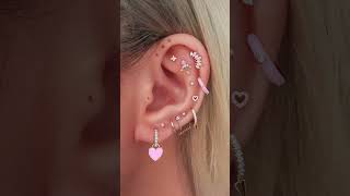 Adorable Heartthemed Ear Piercing Ideas for Valentines Day  Cute Styles for Women [upl. by Netsirhc652]