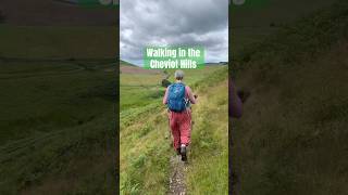 Hiking in the Cheviot range of hills on the Pennine Way scottishborders [upl. by Lucier]