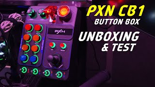 PXN CB1 Button Box Unboxing amp Test for Sim Racing [upl. by Annaitat]