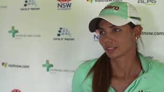 Sharmila Nicollet Interview Round 1  Ladies Classic Bonville 2018 [upl. by Yennek]