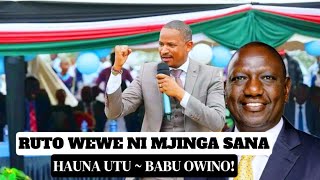 RUTO AMEMEA MAKENDE SASA AMEANZA KUDHARAU GACHAGUA  BABU OWINO ROARS IN KIBRA [upl. by Dnaleel898]