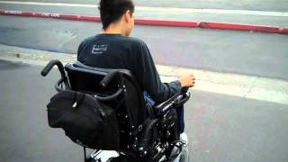 C4 quadriplegic does donuts in his powerchair [upl. by Emylee]