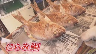 明石の魚の棚商店街 「にらみ鯛」求めにぎわう [upl. by Ruthann]