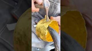 Today let’s take a look at the master craftsman creating a gold kettle by hand goldaccessories [upl. by Einnaf127]