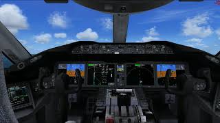 FSX QualityWings 787  SkySpirit 7779X Super Merge Landing [upl. by Lotz]