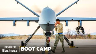 How Air Force Drone Pilots quotFlyquot The 32 Million MQ9 Reaper  Boot Camp  Insider Business [upl. by Ahtanaram]