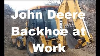 John Deere Backhoe at Work [upl. by Irvin]