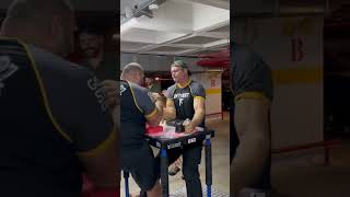 Devon Larratt vs Levan Saginashvili 🤯🔥 East vs West 13 eastvswestarmwrestling armwrestling [upl. by Greggs271]