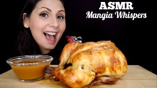 ASMR  EATING ROTISSERIE CHICKEN MUKBANG WHISPER  MANGIA WHISPERS 먹방 [upl. by Havener]