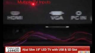 HomeShop18  Akai Slim 19 LED TV with USB amp SD Slot9999 [upl. by Daniyal]