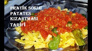 Kahvaltılık domates soslu patates kızartması tarifi [upl. by Farrah205]