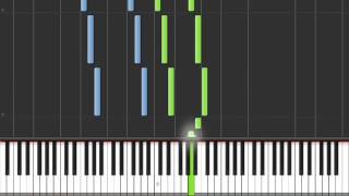 Les Voyages en Train Grand Corps Malade  Synthesia Piano Tuto [upl. by Barra]