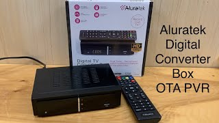 Aluratek Digital Converter Box and PVR Review and Tutorial  OTA Antenna TV Recording [upl. by Ggerg]