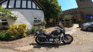 POV Triumph Bonnerville Speedmaster 1200 to Great Budworth May 24 [upl. by Epilif704]