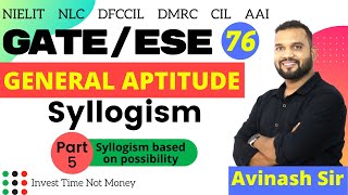 Syllogism Part5  Syllogism based on possibility  General Aptitude by Avinash Sir [upl. by Nivaj]