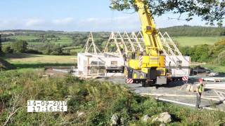 Passive house time lapse building in Wicklow [upl. by Carine]