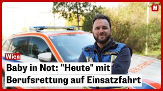 Baby in Not quotHeutequot mit Berufsrettung auf Einsatzfahrt [upl. by Eirolam612]