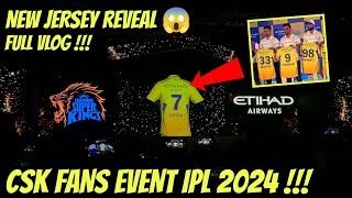 CSK New Jersey 😱 CSK Fans Event IPL 2024 Vlog [upl. by Ellenid]