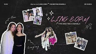 ENG SUB VLOG  𝑫𝒆𝒂𝒓 𝒎𝒚 𝑳𝒐𝒗𝒆 LING amp ORM 1st FAN MEETING in MANILA  3Plus [upl. by Adnale]