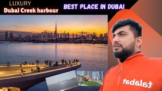 Dubai Creek harbour is the best place in Dubai  Talabat bike rider work [upl. by Brannon267]