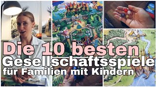 Die 10 BESTEN Gesellschaftsspiele für Familien mit Kindern l Top 10 Spiele [upl. by Mcferren]