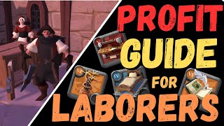 Laborer Profit Test in Albion Online 2023 How Much Can You Earn [upl. by Gnov]