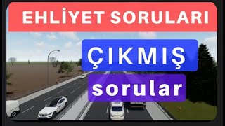 EHLİYET SINAV SORULARI 2023 ARALIK 2024 OCAK EHLİYET ÇIKMIŞ SORULAR [upl. by Sheelah]