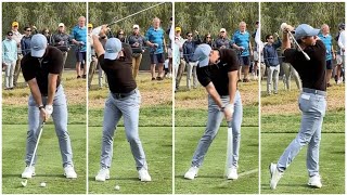 Rory Mcilroy Iron Swing Sequence and Slowmotion 2023 Genesis Invitational [upl. by Netsuj948]