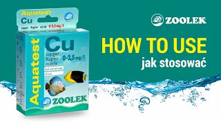 Aquatest Cu Jak stosować How to use [upl. by Myrle]