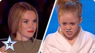 Tiny Karate Kid SHOCKS the Judges  Britains Got Talent Unforgettable Audition [upl. by Yrallam585]