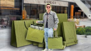 Spending 10000 In 30 Minutes In GUCCI [upl. by Ebner]