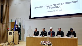 Skupna izjava verskih skupnosti glede uvajanja samomora s pomočjo v slovensko zakonodajo [upl. by Marget848]