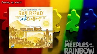 All the Games with Steph Railroad Ink Challenge Shining Yellow [upl. by Bodnar]