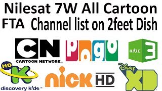 Nilesat 7W All Cartoon Channels OK On 2Feet Dish In Pakistan [upl. by Auqenwahs713]