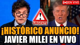 🔴URGENTE MILEI EN VIVO CON MEGA ANUNCIO ¡ACUERDO DE LIBRE COMERCIO CON ESTADOS UNIDOS  FRAN FIJAP [upl. by Lippold26]