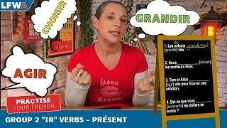 Practise Your French Group 2 quotIRquot Verbs  PRÉSENT [upl. by Felic167]