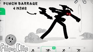 How I animate punch barrage easiest way [upl. by Eirok]