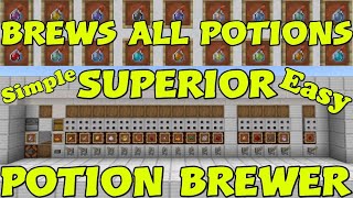 The Superior Potion Brewer Best on YouTube Simple amp Easy Minecraft Bedrock 120 [upl. by Falcone]