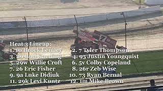 62024 Skagit Speedway Dirt Cup Night 1  Heat Races  410 Sprints [upl. by Nosbig]