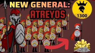 Stick War Legacy Mod Update New Unit General Atreyos Epic Powerful Unit Atreyos Gameplay [upl. by Etnohc]